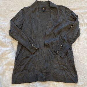 JM Collection Grey Cardigan Size Petite Large